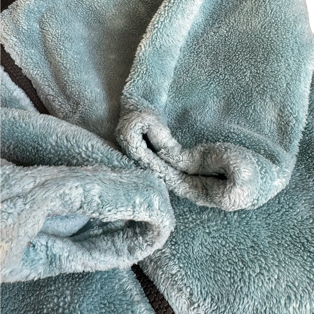 The North face blue fleece hoodie full zip - Picture 5 of 6